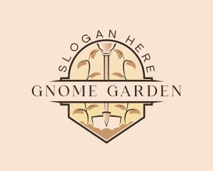 Shovel Gardening Landscaping logo design