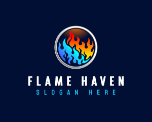 Fuel Flame Heating logo