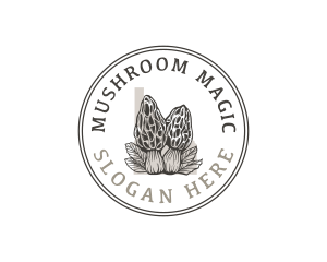 Morel Mushroom Idaho logo design