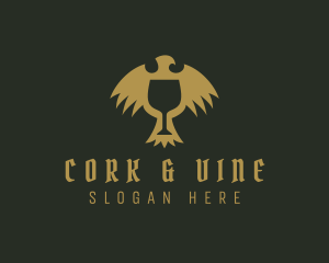 Medieval Eagle Goblet logo design