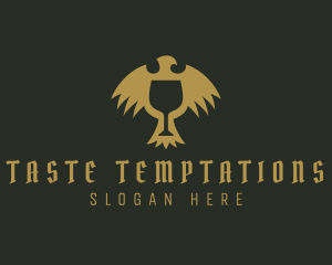 Medieval Eagle Goblet logo design