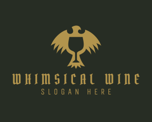 Medieval Eagle Goblet logo design