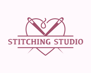 Heart Needle Seamstress logo