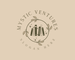 Mystical Wreath Book logo design