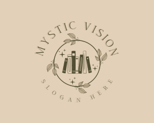 Mystical Wreath Book logo design