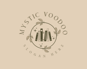 Mystical Wreath Book logo design