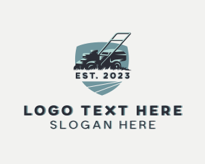 Lawn Mower Grass Cutting logo