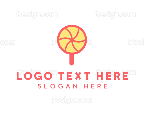 Sweet Lollipop Candy Logo