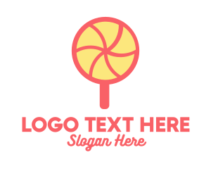 Sweet Lollipop Candy Logo