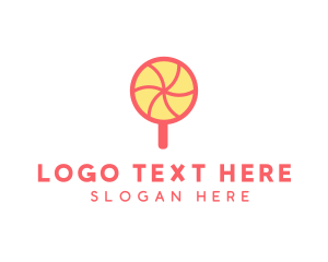 Sweet Lollipop Candy Logo