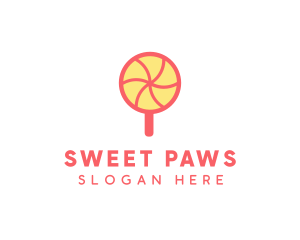 Sweet Lollipop Candy logo design