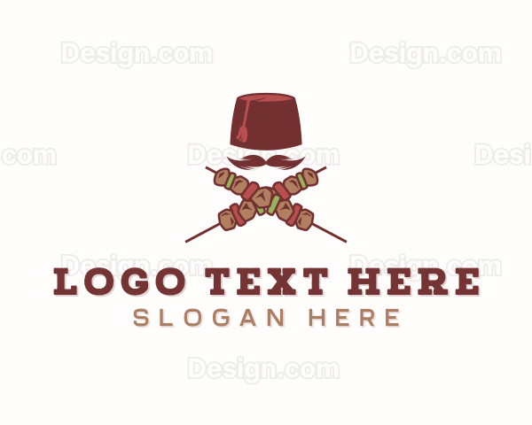 Kebab Mustache Skewers Logo