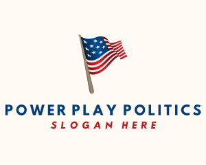 American Political Flag logo design