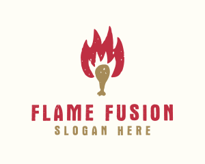 Hot Chicken Drumstick logo design