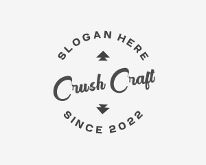 Cursive Business Craft logo design