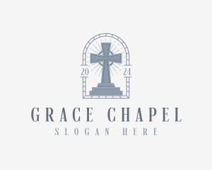 Christian Cross Church logo design