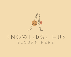 Abstract Yoga Stretch Logo