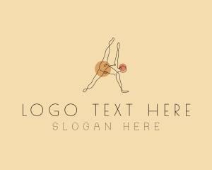 Abstract Yoga Stretch Logo