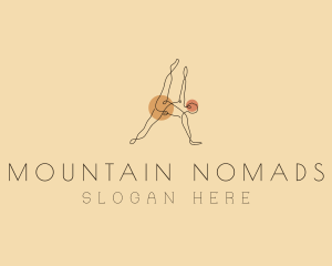 Abstract Yoga Stretch Logo