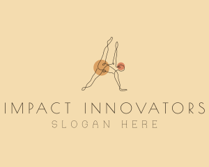 Abstract Yoga Stretch logo