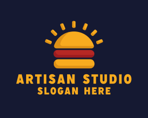 Morning Burger Sandwich logo design