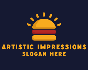 Morning Burger Sandwich logo design