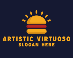 Morning Burger Sandwich logo design