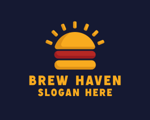 Morning Burger Sandwich logo design