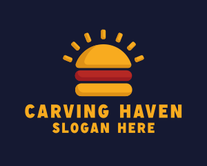 Morning Burger Sandwich logo design