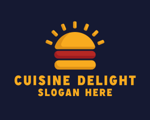 Morning Burger Sandwich logo design