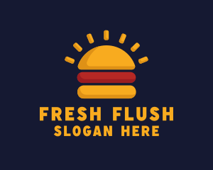 Morning Burger Sandwich logo design