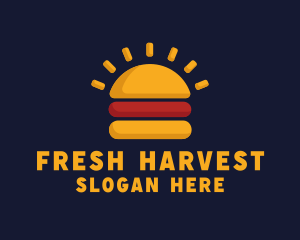 Morning Burger Sandwich logo design