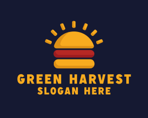 Morning Burger Sandwich logo design