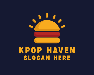 Morning Burger Sandwich logo design