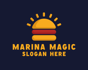 Morning Burger Sandwich logo design