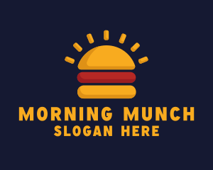 Morning Burger Sandwich logo design