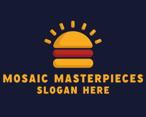 Morning Burger Sandwich logo design