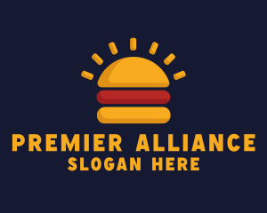 Morning Burger Sandwich logo design