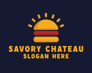 Morning Burger Sandwich logo design