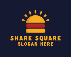 Morning Burger Sandwich logo design