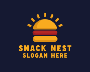 Morning Burger Sandwich logo design