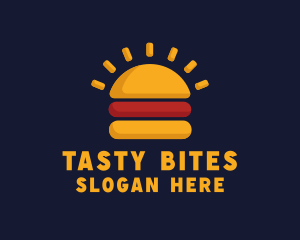 Morning Burger Sandwich logo design