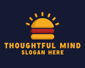 Morning Burger Sandwich logo design