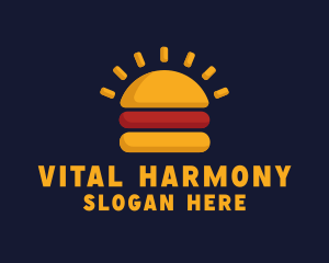 Morning Burger Sandwich logo design