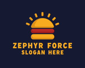 Morning Burger Sandwich logo design