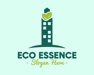 Eco Building Skyscraper logo design