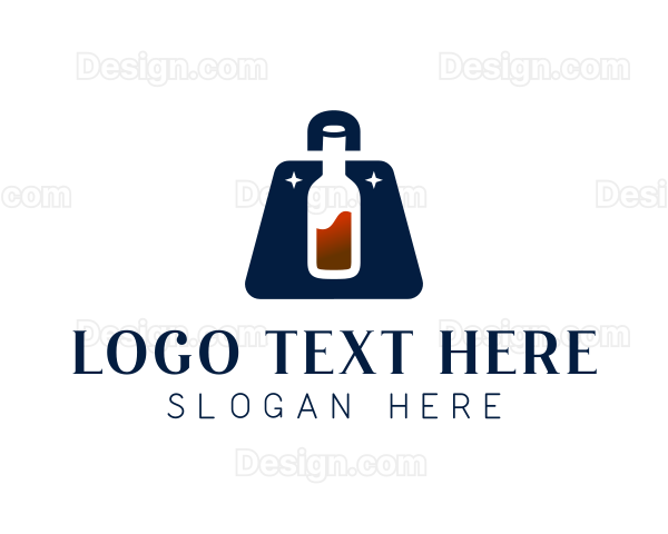 Wine Liquor Bag Logo