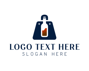 Wine - Wine Liquor Bag logo design