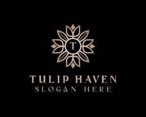 Luxury Flower Tulips logo design