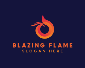 Fire Bird Phoenix logo design